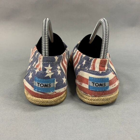 Toms‎ Women's Size 6.5 Classic Canvas American Flag Flats - Picture 5 of 10